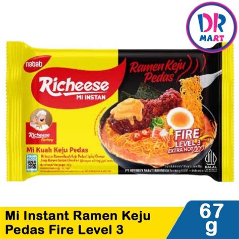 Jual Nabati Mie Kuah Richeese Ramen Keju Pedas Level Gr Shopee