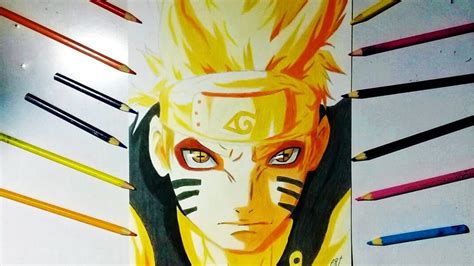 Speed Drawing Naruto Modo Kurama Youtube