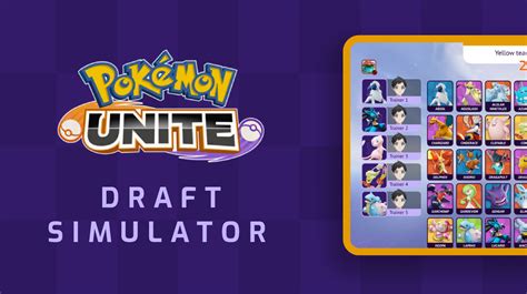 Pokémon Unite Draft Simulator Figma