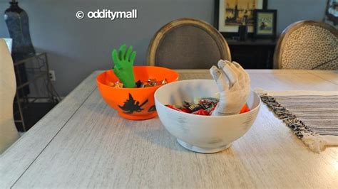 Moving Monster Hand Halloween Candy Bowls