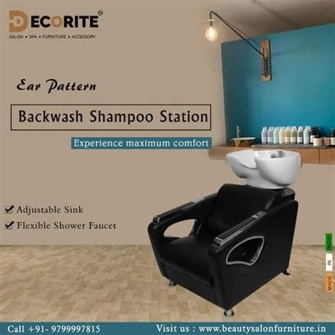 Black Wood Royal Galaxy Backwash Shampoo Station For Professional At