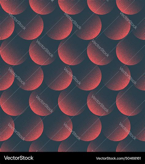 Faded circles seamless pattern trend red Vector Image