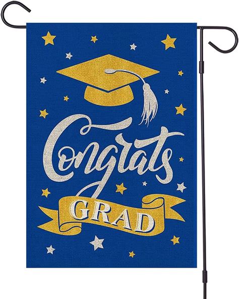 Graduation Garden Flag Double Sided Graduation Decorations Class Of