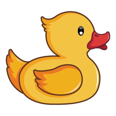 Yellow Duck Toy Icon Cartoon Style 15210303 Vector Art At Vecteezy