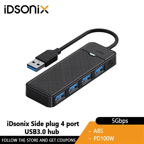 Idsonix Port Usb Hub Multiport Hub Splitter Gbps Usb High Speed