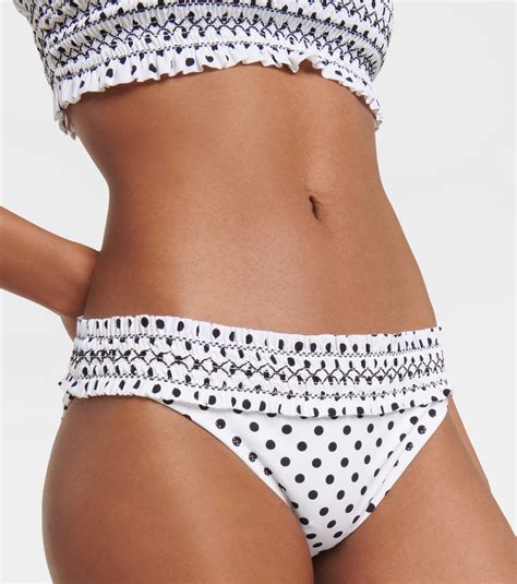 Polka Dot Bikini Bottoms In Multicoloured Tory Burch Mytheresa