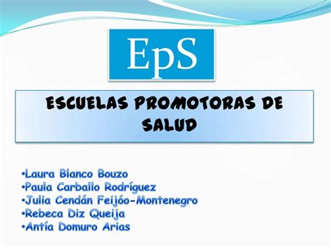 Escuelas Promotoras De Salud Ppt