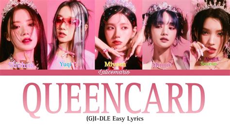 G I DLE Queencard Color Coded Lyrics YouTube