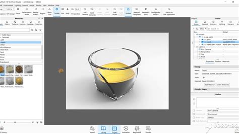 Keyshot Tutorial Basic Glass Liquid Render Youtube