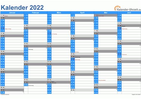 Kalender 2022 Zum Ausdrucken Kostenlos