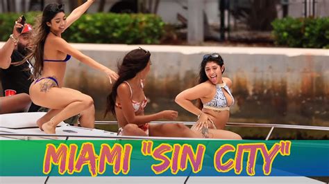 Miami River Gets Wild Girls On Fire Boat Zone Miami Youtube