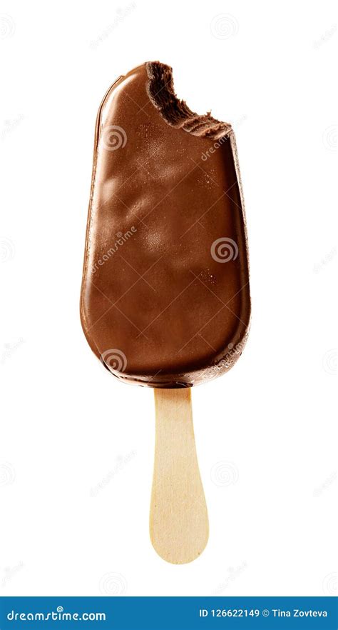 Chocolate Ice Cream On Stick. Stock Image - Image of groundnut, coating ...