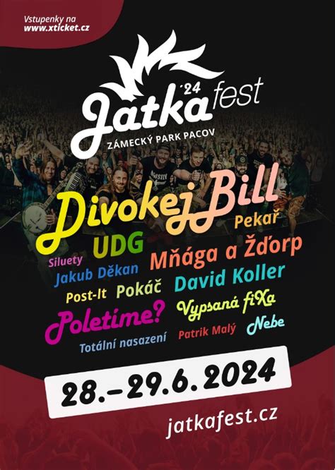 JATKA FEST 2024 Zámecká zahrada Pacov Pacov vstupenky xticket cz