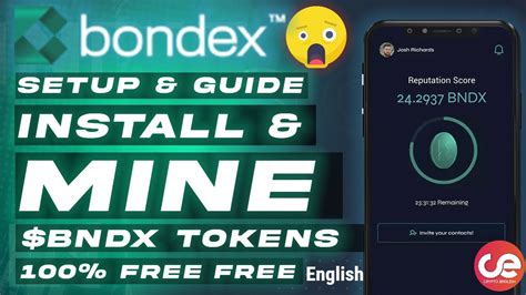 Bondex App Setup Demo Bndx Mining Guide Free English