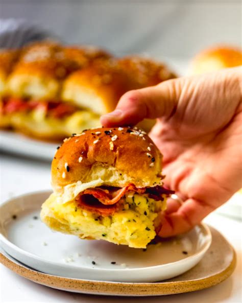 Soft Scrambled Brioche Breakfast Sandwiches With Fresh Herbs And Crispy