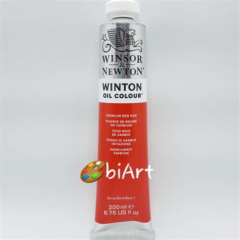 Jual Cat Minyak Winton Oil Colour 200 Ml Cadmium Red Hue Winsor