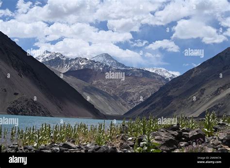 Embase el Yeso, Cajon del Maipo, Chile Stock Photo - Alamy