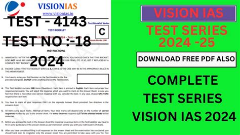 Vision Ias Prelims Test Series Upsc Prelims Test Series