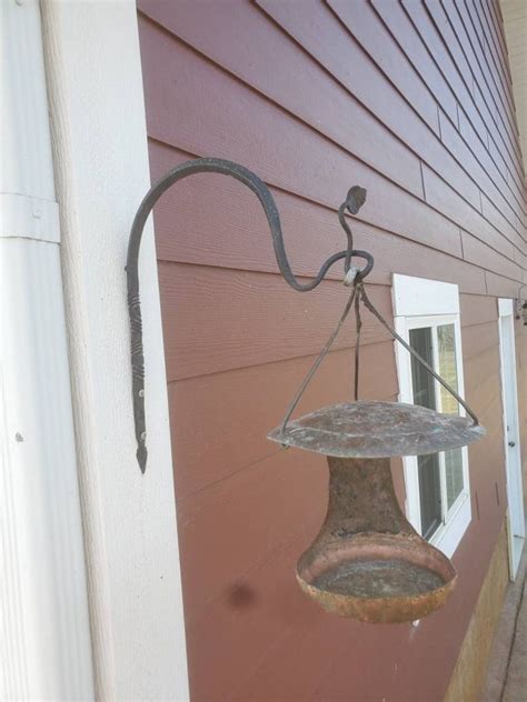 Blacksmith Forged Steel Plant Hanger Bird Feeder Arch Etsy