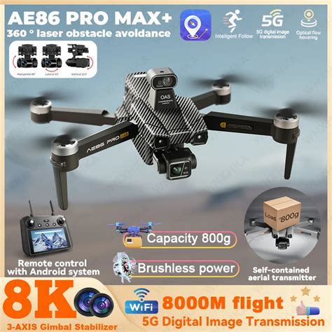 Ae Pro Max Gps Drone Km K Professional Hd Camera Fpv Dron Axis