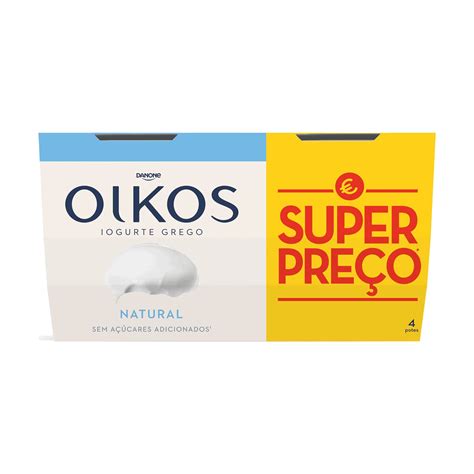 Mercad O Pingo Doce Iogurte Grego Natural Danone Oikos Pack