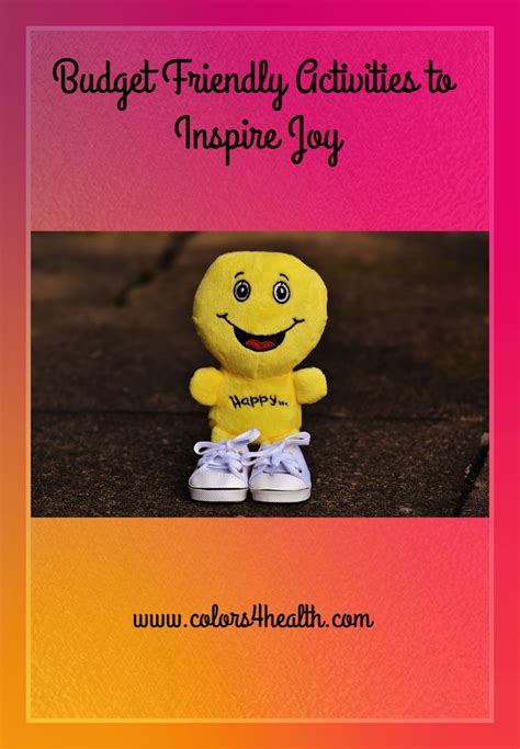 Colors 4 Health: Budget Friendly Activities to Inspire Joy