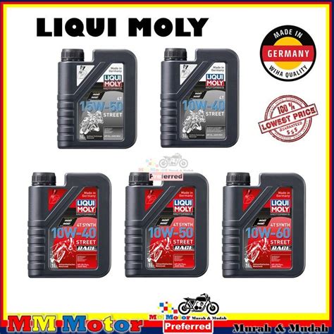 Moto My Original Liqui Moly Minyak Hitam T Engine Oil Synthetic