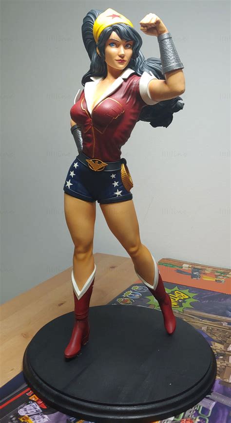 Mulher Maravilha E Super Girl Modelo D Pronto Para Imprimir Stl