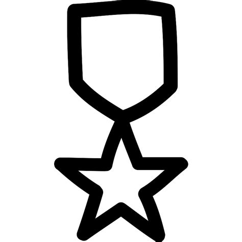 Star Badge Hand Drawn Outline Vector Svg Icon Svg Repo