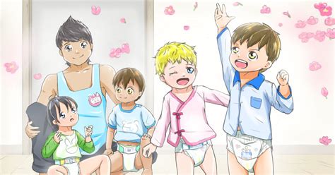 Diaper Shota Boy 春分の日だ！庭で遊ぼう！ Pixiv