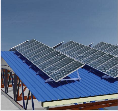 Module Mounting Structure Aluminum And Hot Dip Galvanized Sky