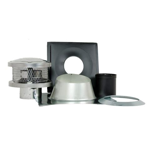 American Metal Products 6 in. x 21 in. Triple-Wall Chimney Stove Pipe Vent Kit-6HS-RKS - The ...