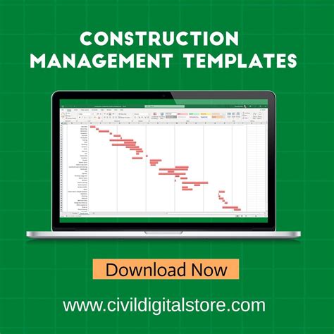 Construction Management Templates - Civil DigitalStore