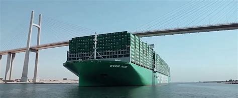 Worlds Largest Container Ship Successfully Passes Through The Suez