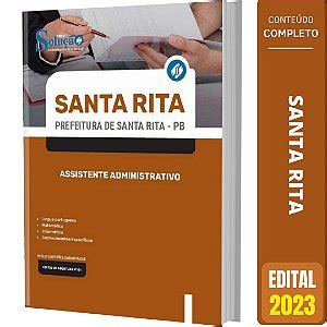 Apostila Prefeitura De Santa Rita PB 2023 Assistente Administrativo