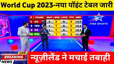 World Cup Points Table 2023 After 6th Match World Cup 2023 Points