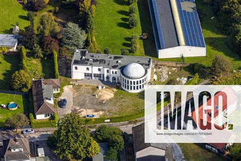 Aerial View Mosque An Der Fingerhutsm Hle Menden Ruhr Area North