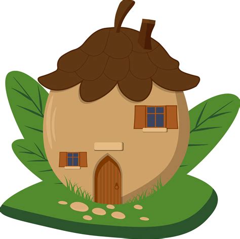 Cute Little Gnome Houses. Cute Fairy Houses Clipart 20609889 Vector Art