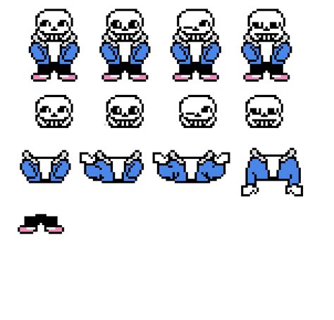 Sans Sprite Sheet Free To Use With Credit Pixel Art