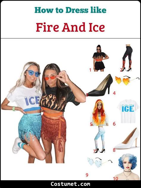 Fire and Ice Costume for Halloween