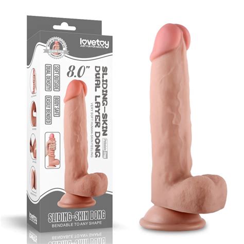 Consolador Con Piel Deslizante Prepucio De Cm Poplife Sex Shop