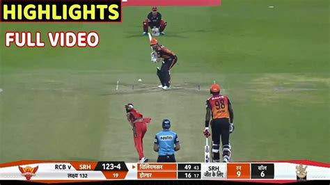 Royal Challengers Bangalore Vs Sunrisers Hyderabad Eliminator Full Highlights • Rcb Vs Srh