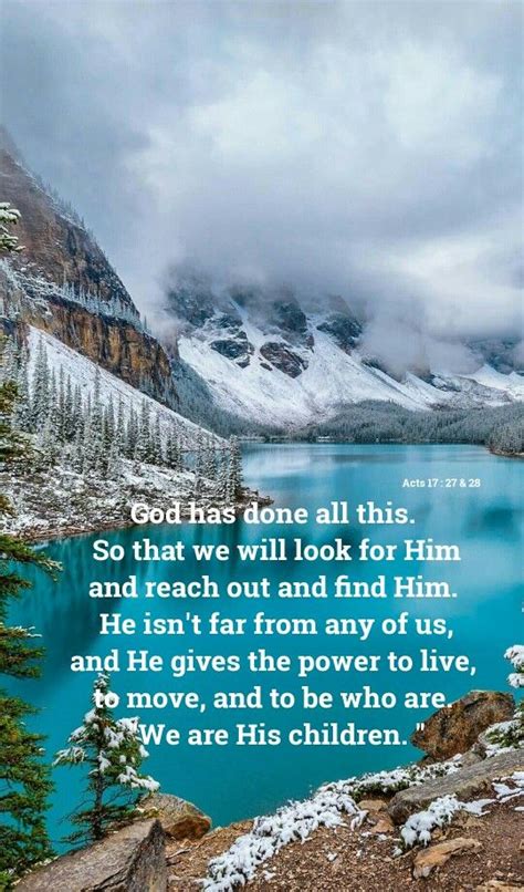 Acts 17 27 And 28 Words To Live By Pinterest Bible Verses And