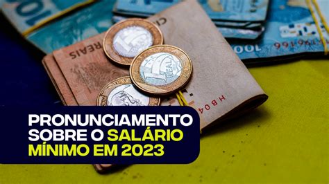 Lula Realiza Novo Pronunciamento Sobre O Sal Rio M Nimo Para Vai