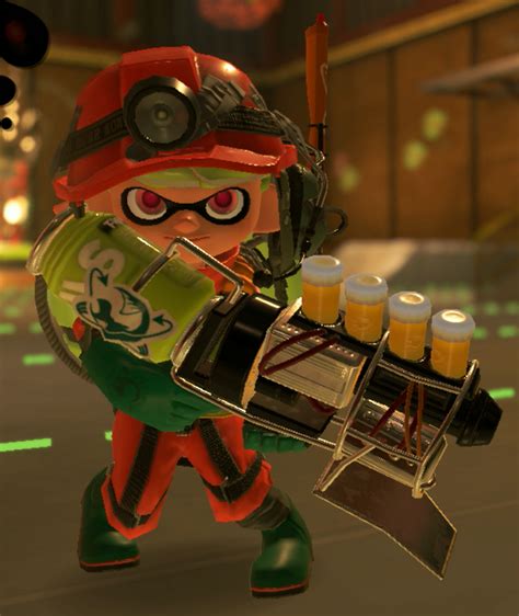 File S3 Grizzco Blaster Held Png Inkipedia The Splatoon Wiki