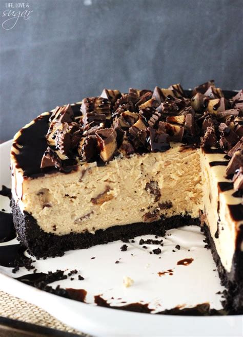 No Bake Reese S Peanut Butter Cheesecake Life Love And Sugar