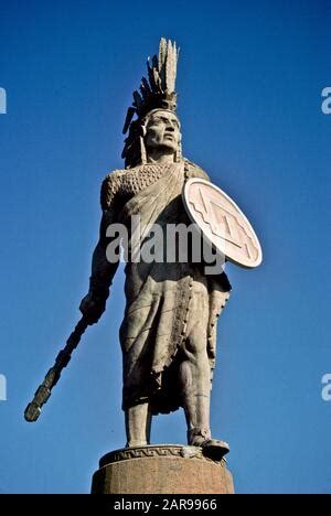 Tijuana, Mexico: Cuauhtemoc statue Stock Photo - Alamy