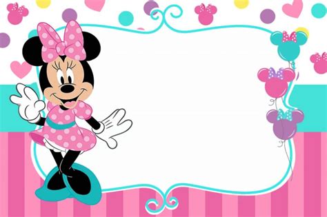 Fondos Para Invitaciones De Minnie Mouse Mega Idea Invitaciones