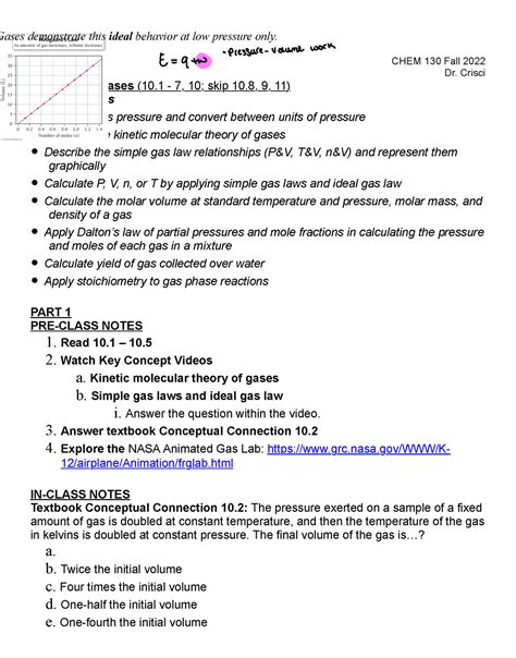 Chem Chem Lecture Notes With Lecture Outlines Hour