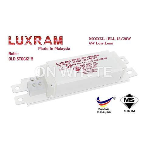 Luxram W W W W W Low Loss Jkr Standard Fluorescent Lamp